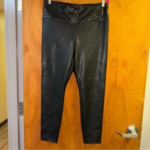 Rachel Zoe Black High Rise Faux Leather Pants Women's Size 12
